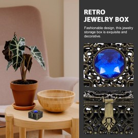 VALICLUD Vintage Catholic Rosary Box Retro Jewelry Organizer Zinc Alloy Storage Case Portable for Necklaces Special