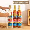 1PC 2-Tier Acrylic Coffee Syrup Organizer Rack Heavy-Duty 6-Bottle Capacity