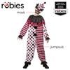 Rubies Creepy Clown Kids Boys Costume Jumpsuit with Mask, Small