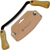 Flexcut Flexible Draw Tan Wood Carbon Steel Fixed Blade Knife w/ Sheath KN16