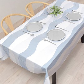 Style Decor W4700100 Tablecloth, 100% Cotton, Fashionable, Rectangle, Northern Europe, 47.2 x 59.1 inches (120 x 150 cm), Standard, Marine Blue,