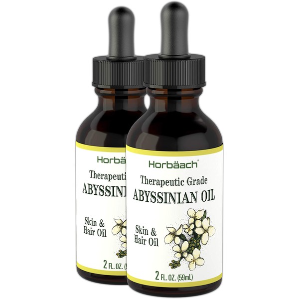 Abyssinian Oil 4 fl oz | Hair and Skin Oil | Paraben, SLS and Fragrance Free | from Crambe Abyssinica Seed | By Horbaach