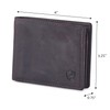 COCHOA Men's Real Leather RFID Blocking Stylish Bifold Wallet with