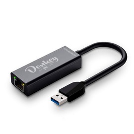 Donkey pc USB 3.0 to Gigabit Ethernet Adapter USB Ethernet 10/100/1000 for PC, Devices with Windows and Mac, Linux and Android