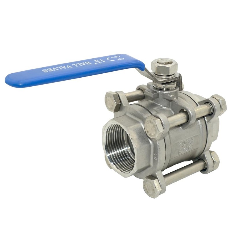 DAN SPEED NPT 3-Piece Stainless Steel SS304 Ball Valve, Industrial