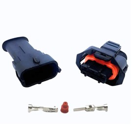 Male & Female Connector Pair Set for Bosch Injector, Intake, Pressure Sensor, MAF etc. (3 Pin)