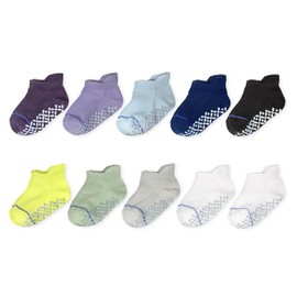 Goldbug Tiny Treads Grip Socks - Socks with Grips for Baby, Toddler and Kids - Cool (4-5 Years)