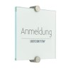 Logistic Sign System Glass Door Sign, Vitrum K2, Clamp Holder