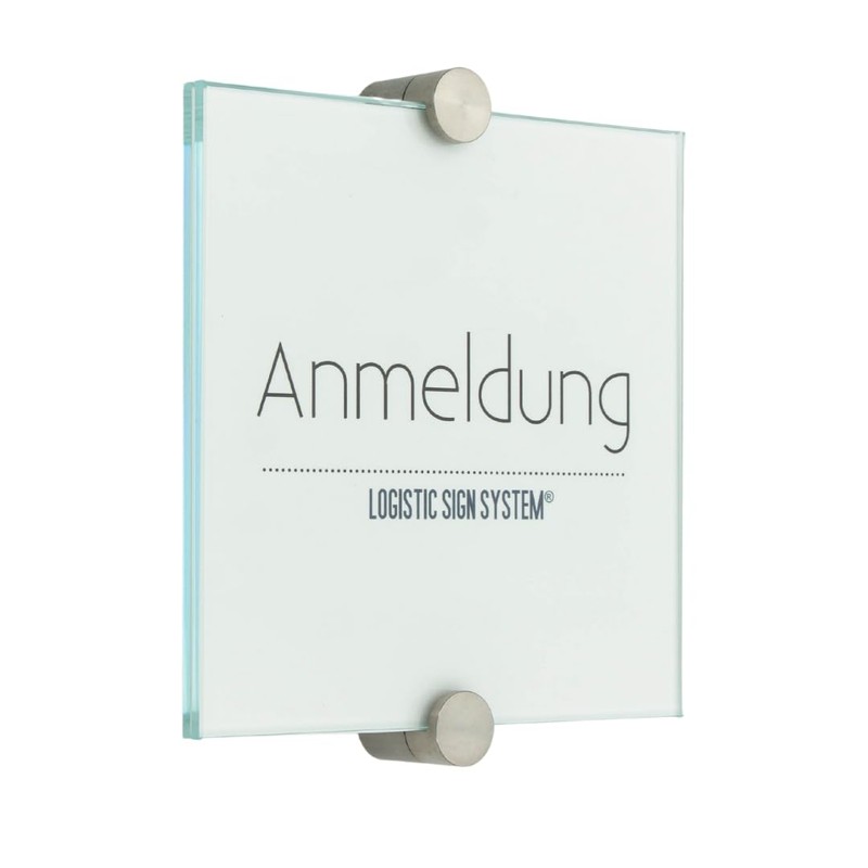 Logistic Sign System Glass Door Sign, Vitrum K2, Clamp Holder