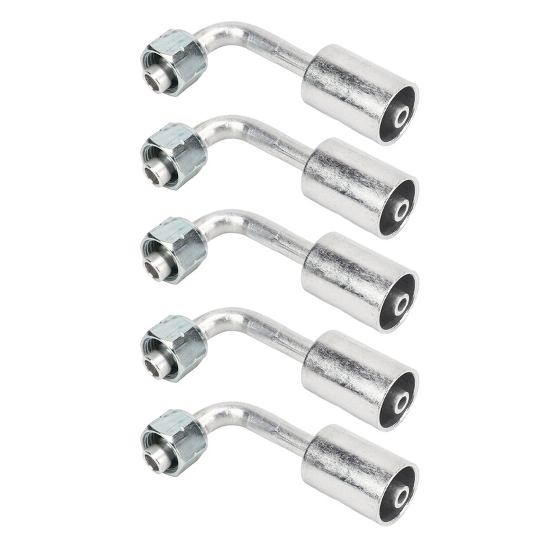 10 Pcs 3/8in Air Conditioning 90 Degree Beadlock Aluminum AC