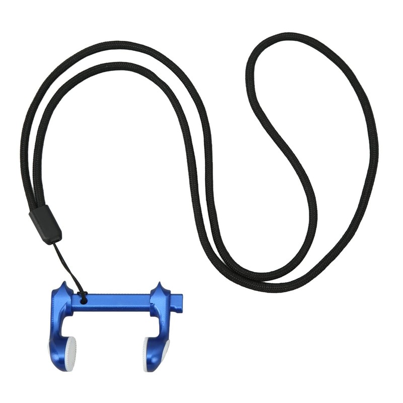 HERCHR Adjustable Swimming Nose Clip with Lanyard, Non Slip Split