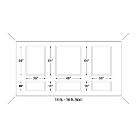 Outwater 1-5/8" Wide White DIY Wainscoting & Accent Wall Panel Frame Kit – Paintable, Peel & Stick, Ready-to-Install Panels Designed for 14Ft to 16Ft Walls