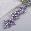 Rumtock Violet Crystal Hair Clip Wedding Bridal Handmade Hair Comb