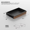 Under Desk Drawer, Solid Walnut Wood Panel – Sturdy Ball