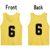 SHIJIXING 12 Pack（1-12） Numbered Pinnies/Soccer Training Bibs/Basketball Jerseys for Kids,Youth