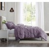 Nestl Grayish Purple Duvet Cover Queen Size - Pintuck Queen