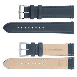 [BRISMASSI ESETTI] Watch Band Quick Release Genuine Leather Watch Band - Elegant Watch Band with Smooth Soft Calfskin Lining for Men and Women - Size 16mm 18mm 19mm 20mm 21mm 22mm, 22 mm