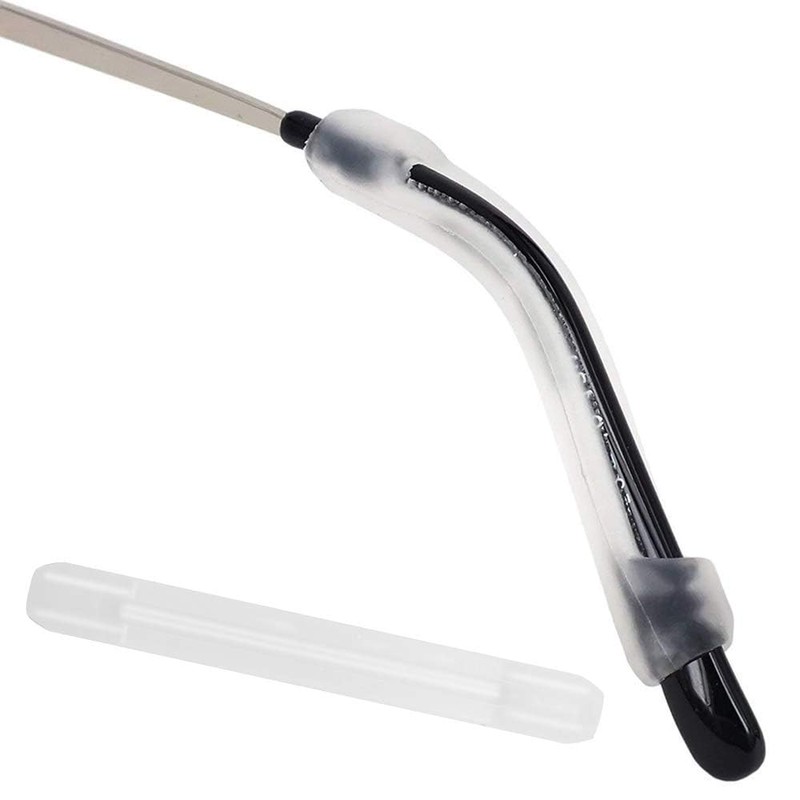 BOGZON Silicone Eyeglasses Temple Tips Sleeve Retainer, Anti-Slip Elastic Ear