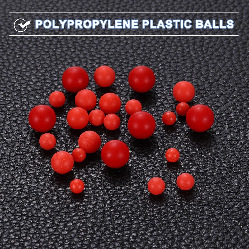 sourcing map 100pcs PP Plastic Bearing Balls 10mm Solid Plastic