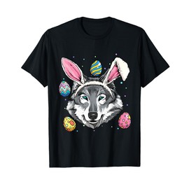 Easter Bunny Wolf Funny Easter Wolf T-Shirt