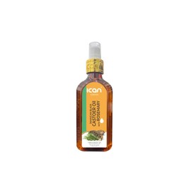 ICan London Hair and Skin Care Oil, Pure and Natural, 150 ml (150ml, Jamaican Castor with Rosemary Oil)
