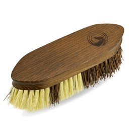 Equimour Cara Root Brush | Horse Brush | Wooden Brush | Grooming | Horse Accessories | Cleaning Tool for Horses | Horse Care