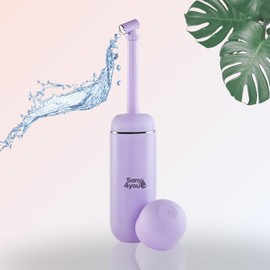 Butt shower perfect for on the go and at home with travel bag, 380 ml, portable travel bidet, postpartum care, portable bidet for gentle cleaning with water