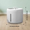 Modern Small Plastic Automatic Pet Water Dispenser with 2L Capacity