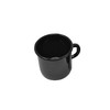 Madacha 2 Large Metal-Enamelled Mugs - Black - 400 ml