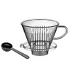 Cilio Plastic Coffee Filter 4 Cup Transparent With Coffee Spoon