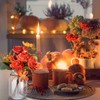 XunYee 10 Set Fall Thanksgiving Table Centerpiece Decor with Flower