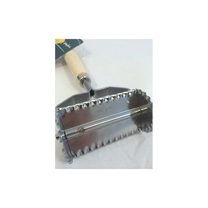 Ravioli Pasta/Teig Stempel Cutter Roller – Zigzag quadratische Form 6