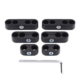 Keenso 7mm 8mm Spark Plug Wire Separators Divider Looms Ignition Wire Separators Holders (Black SI-A0731)