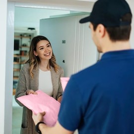 MU:4LIFE 100 Piezas Sobres De Plástico Para Envío 25 * 35cm Más Resistente de Grosor de Calibre 5.51mil (Pink)