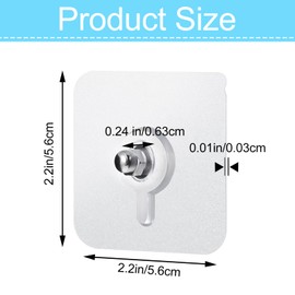 Mabor Wall Hooks for Hanging, 20 Pack Screw Wall Hangers Without Nails Drill Free Adhesive Hooks Heavy Duty for Wall Mount Bathroom Kitchen Home Office Supplies