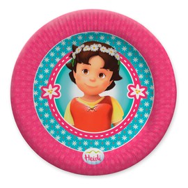 Party Factory Heidi 10 x paper plates, disposable plates, colourful, diameter 23 cm, party plates for children's birthday, theme party