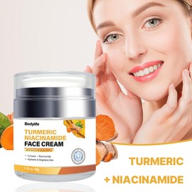 Turmeric Face Cream,Niacinamide Glow Boosting Moisturizer & Skin Repairing, Hydrating with Organic Ingredients Anti-Aging Facial Cream, Normal, Dry, Oily & all skin - 1.76 FL OZ