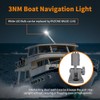 RVZONE 12-Inch Fold Down Anchor Light - 360° White LED