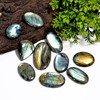 Natural [50mm+] 3pcs Large, Labradorite Gemstones Cabochons, Jewelry Making Loose