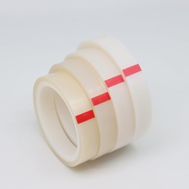 CGPTFE White Translucent PTFE Film Tape Adhesive PTFE Tape Sheets Pressure Sensitive Tape with Single Side Silicone Adhesive, 36 Yards(1 roll) (0.18mmT*25mmW*36Yards)