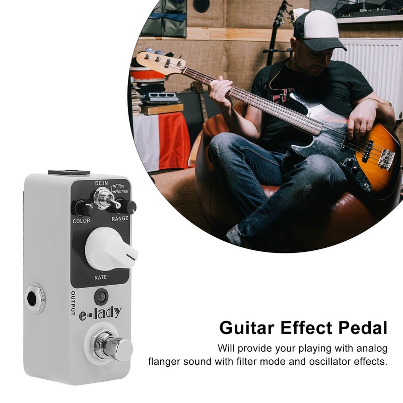 Effect Pedal E Lady MFL2 Analog Flanger True Bypass Instrument