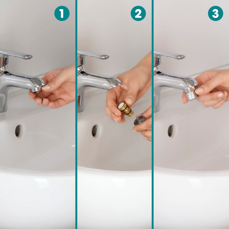 EASYmaxx Flow Regulator for Water Taps, Water Saving up to