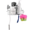 HASKO accessories Corner Shower Caddy with Suction Cups and 3M