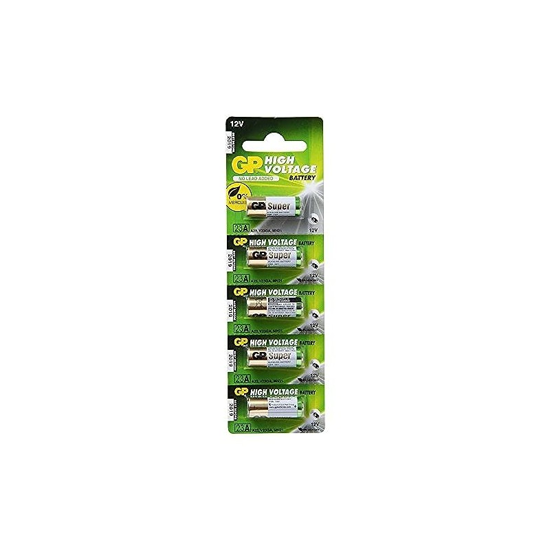 GP Alkaline Batteries 23A SUPER- 2C5/ A23/ V23GA/ MN21 12V