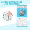 Ypcbynbs Grooved Pegboard for Rehabilitation, Physical Therapy and Occupational Tharep...
