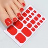 DANNEASY 440PCS/20 Sheets Toe Nail Stickers - Dusky Solid, Toenails