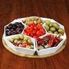 Elama Signature 12 Inch 7pc Lazy Susan Appetizer and Condiment