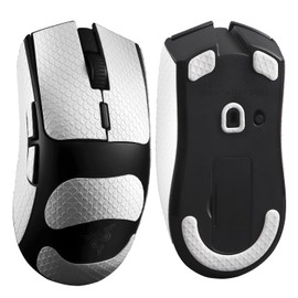 yiodelu Anti-Slip Mouse Grip Tape+Mouse Skates for Razer Viper V3 HyperSpeed Mouse Skin and Smooth Mouse Feet,Self-Adhesive Sweatproof Sticker+Durable Mouse Glider/Slider 2 in 1 Set