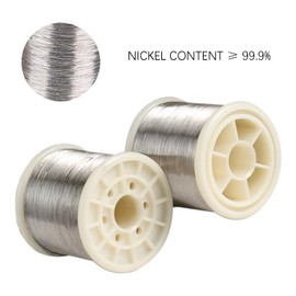 Surprecision Pure Nickel Wire Diameter 0.025mm Length 10m/32.81ft, 99.9% Purity Nickel Wire for Manufacturing and Scientific Experiments
