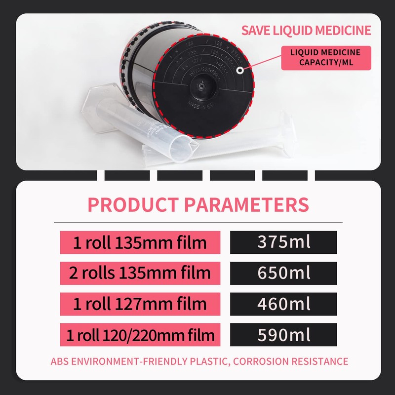 Compact Developing Tank 2 Spiral Reel For Processing 120 135